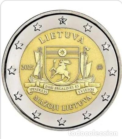 Euros: MONEDA 2 EUROS LITUANIA 2025 - REGION MAZOJI - SIN CIRCULAR