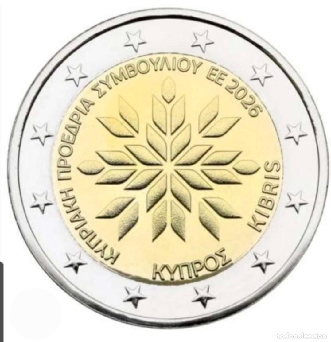 Euros: MONEDA 2 EUROS CHIPRE 2026 - PRESIDENCIA CONSEJO EU - SIN CIRCULAR