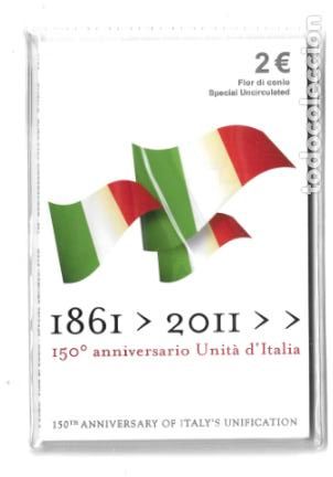 Euros: ITALIA 2011. COINCARD DE 2 &euro; DEDICADO AL 150 ANIVERSARIO DE LA UNIDAD ITALIANA. 1861 - 2011.
