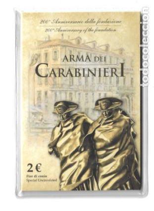 Euros: ITALIA 2014. COINCARD DE 2 &euro; DEDICADO AL 200 ANIVERSARIO DE LA FUNDACION DEL ARMA DE CARABINIEROS.