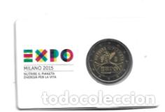 Euros: ITALIA 2015. COINCARD DE 2 &euro; DEDICADO A LA EXPO MILAN.