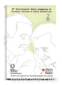 Euros: ITALIA 2022. COINCARD DE 2 &euro; DEDICADO AL 30&ordm; ANIVERSARIO DE LOS MAGISTRADOS.