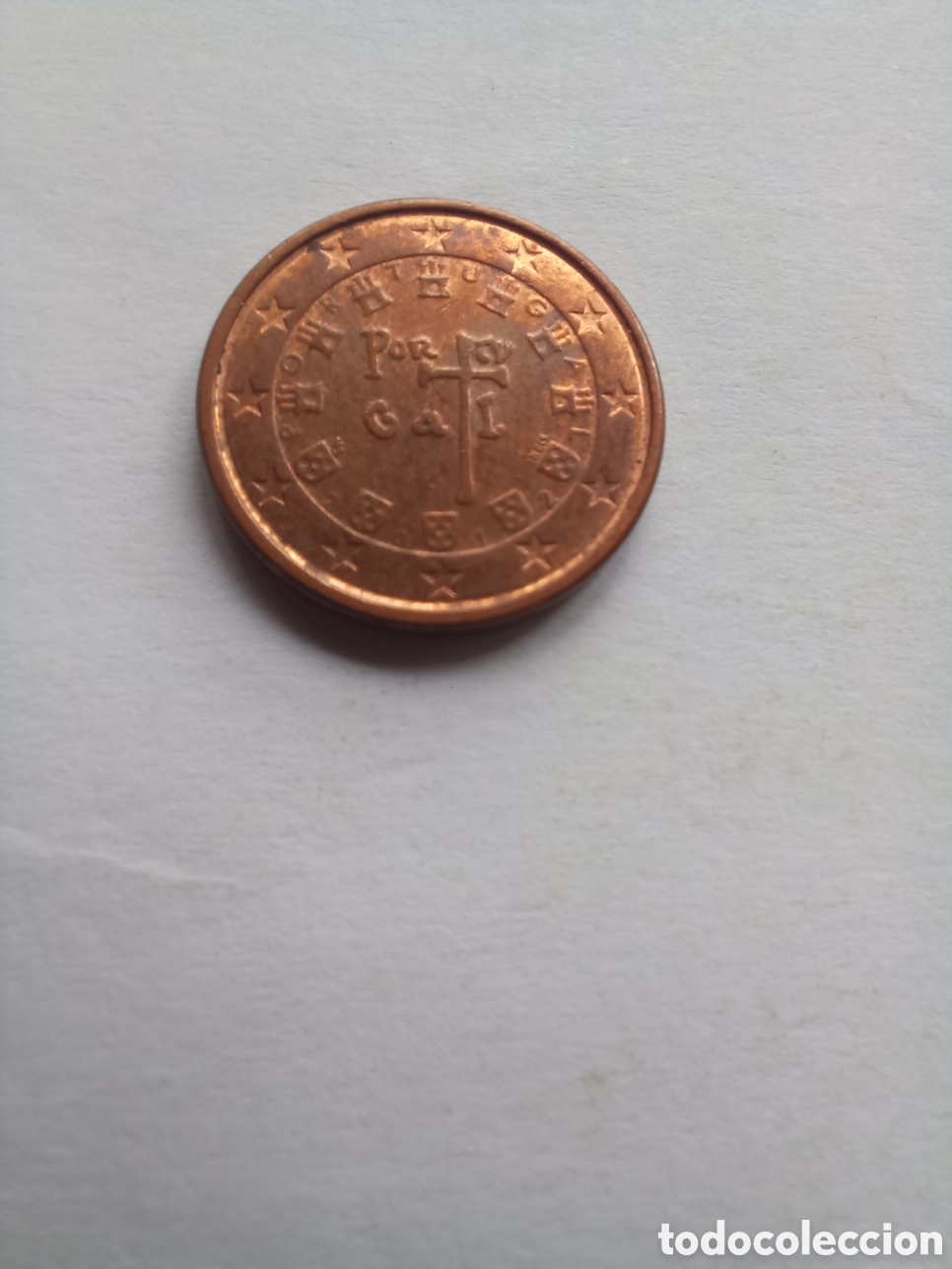Euros: MONEDA 1 C&Eacute;NTIMO DE EURO PORTUGAL - A&Ntilde;O 2012 (ANAGRAMA REAL)