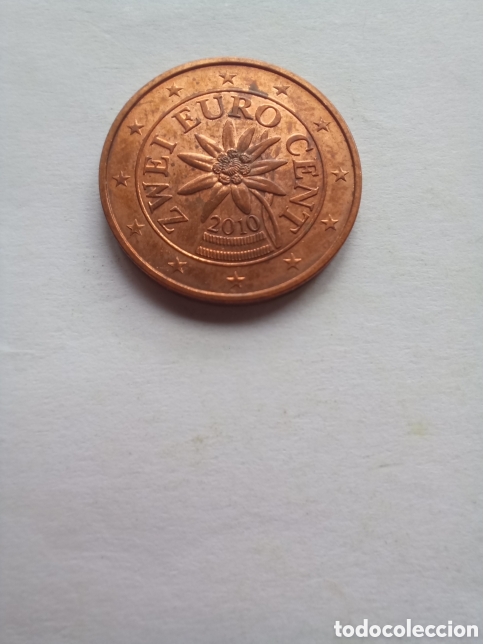 Euros: MONEDA 2 C&Eacute;NTIMOS DE EURO AUSTRIA - A&Ntilde;O 2010 (FLOR EDELWEIS)