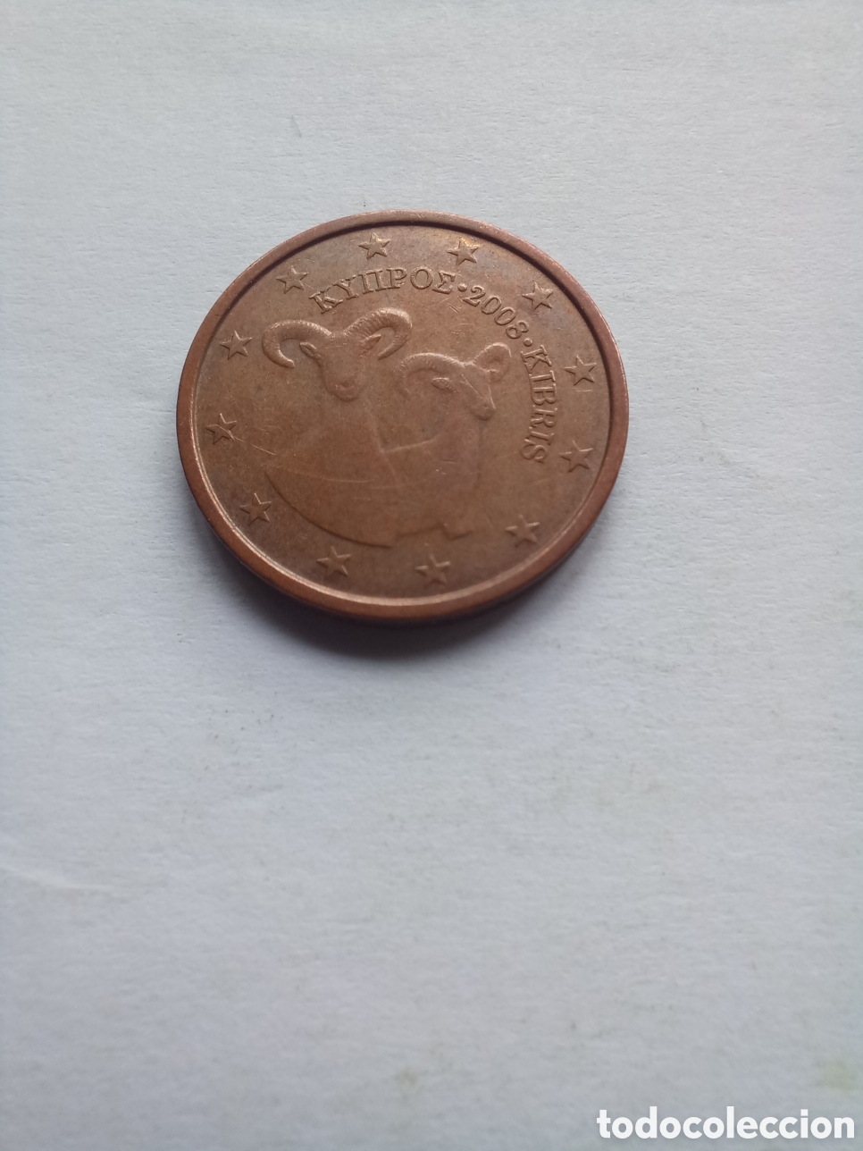 Euros: MONEDA 2 C&Eacute;NTIMOS DE EURO CHIPRE - A&Ntilde;O 2008 (MUFLONES)