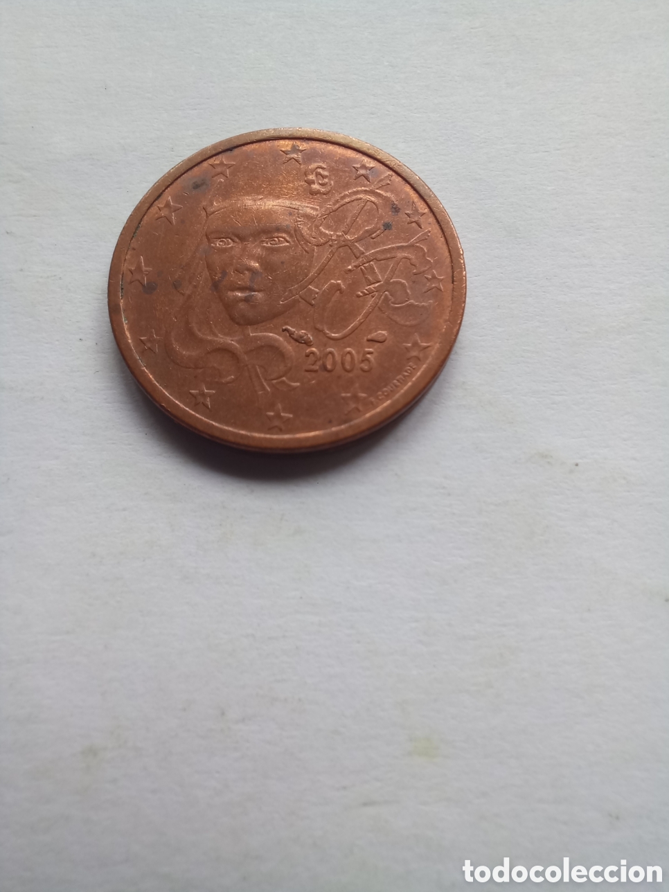Euros: MONEDA 2 C&Eacute;NTIMOS DE EURO FRANCIA - A&Ntilde;O 2005 (C&Eacute;RES)