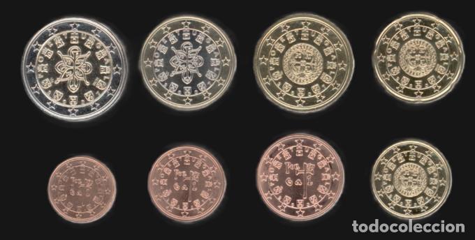 Euros: Portugal all 8 coins 2007 Uncirculated UNC