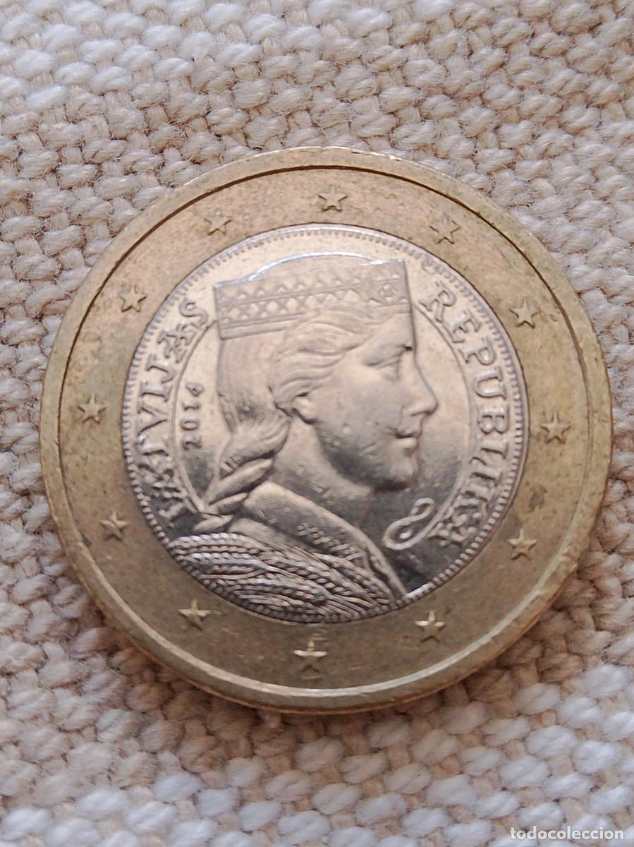 Euros: Moneda 1 euro Latvijas 2014