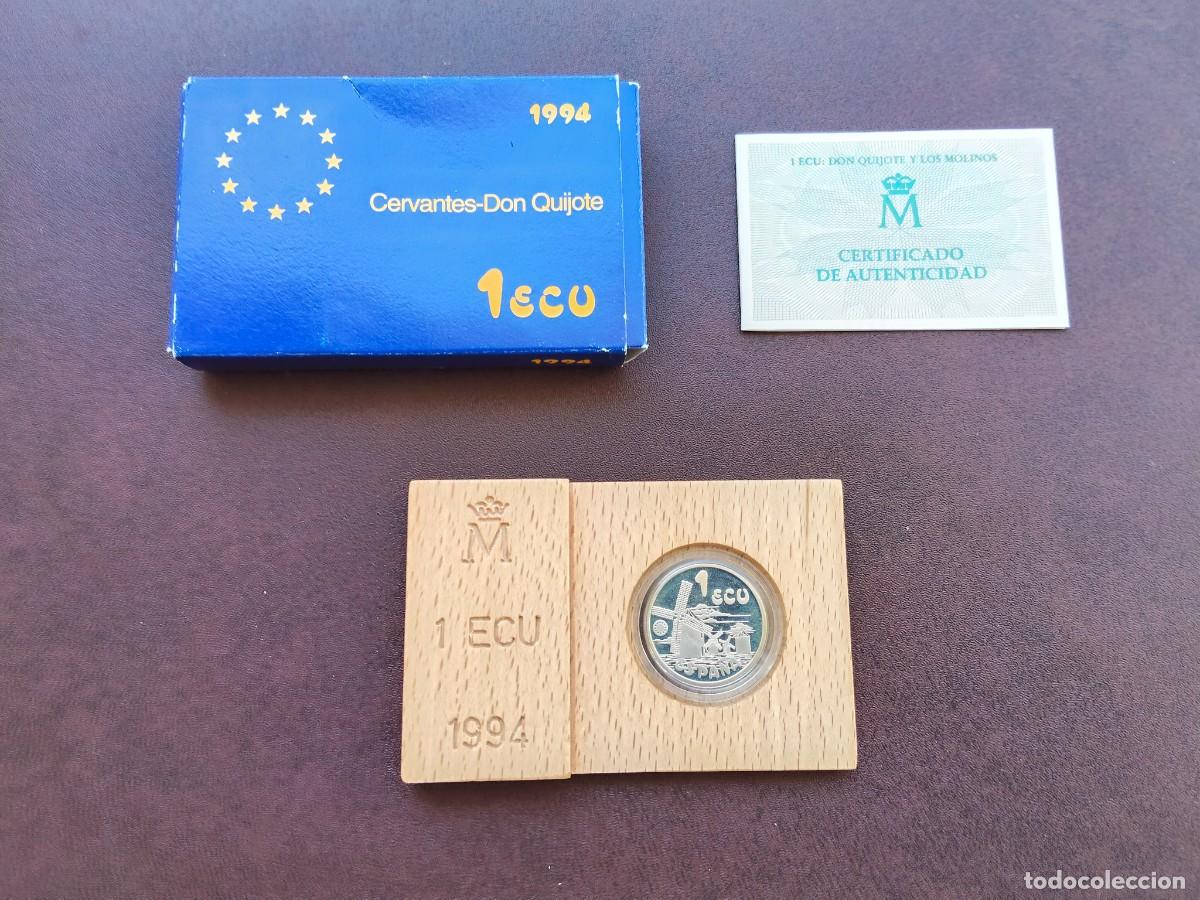 Euros: MONEDA DE 1 ECU DEL A&Ntilde;O 1994 CERVENTES,DON QUIJOTE..DE PLATA. ORIGINAL%