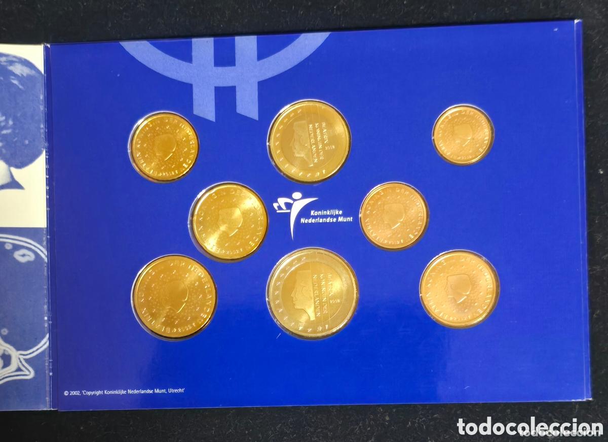 Euros: HOLANDA 2002. EUROSET, CARTERA DE 8 VALORES DE 1 c. A 2 &euro;. EN FUNDA DE PLASTICO