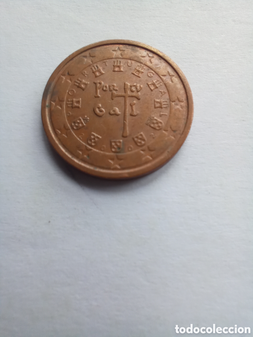 Euros: MONEDA 2 C&Eacute;NTIMOS DE EURO PORTUGAL - A&Ntilde;O 2002 (ANAGRAMA REAL)