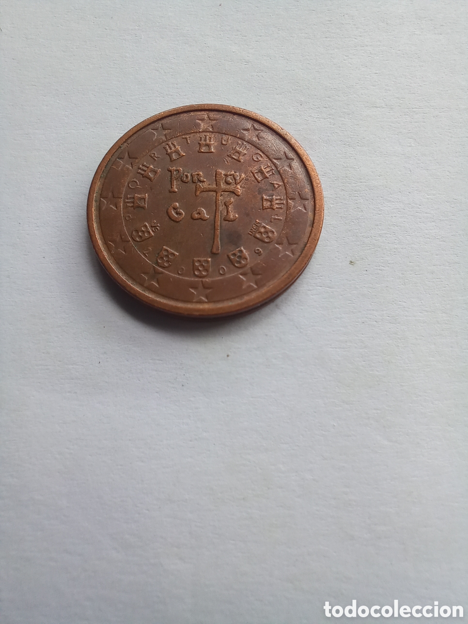 Euros: MONEDA 2 C&Eacute;NTIMOS DE EURO PORTUGAL - A&Ntilde;O 2009 (ANAGRAMA REAL)