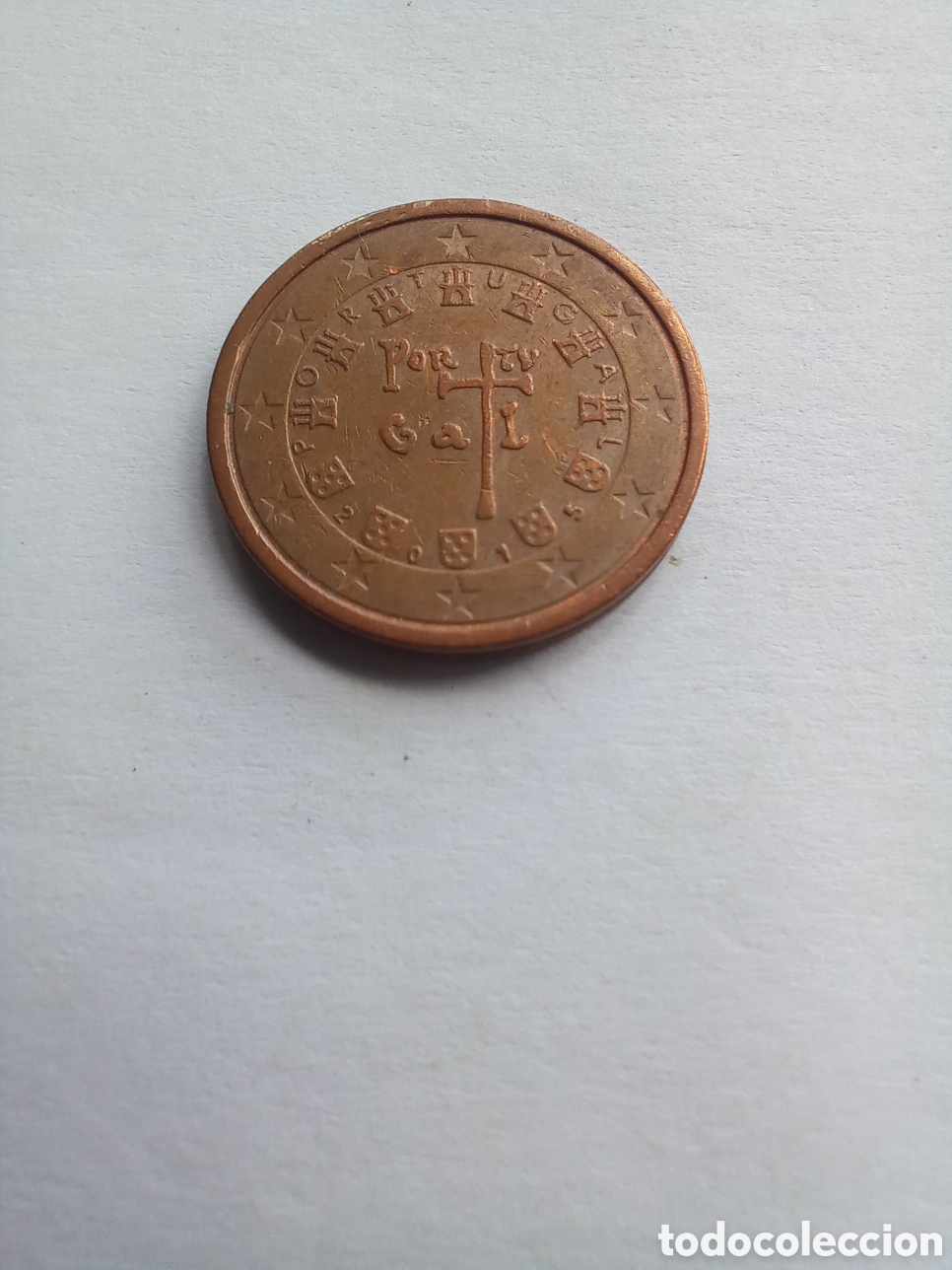 Euros: MONEDA 2 C&Eacute;NTIMOS DE EURO PORTUGAL - A&Ntilde;O 2015 (ANAGRAMA REAL)