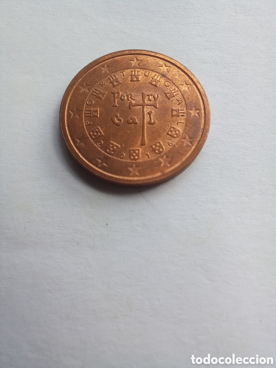 Euros: MONEDA 2 C&Eacute;NTIMOS DE EURO PORTUGAL - A&Ntilde;O 2016 (ANAGRAMA REAL)