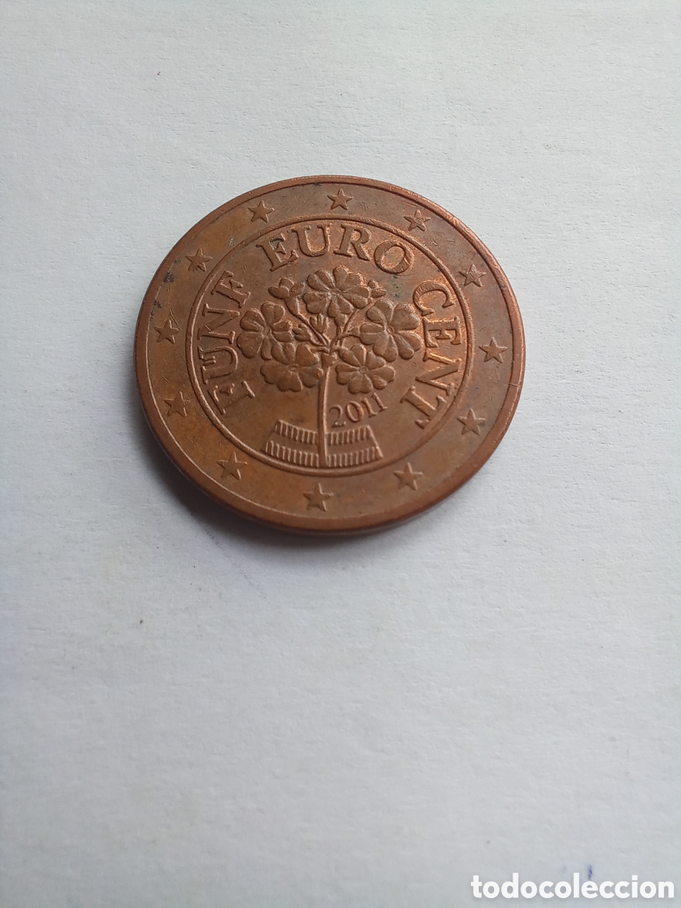 Euros: MONEDA 5 C&Eacute;NTIMOS DE EURO AUSTRIA - A&Ntilde;O 2011 (FLOR PRIMULA ALPINA)