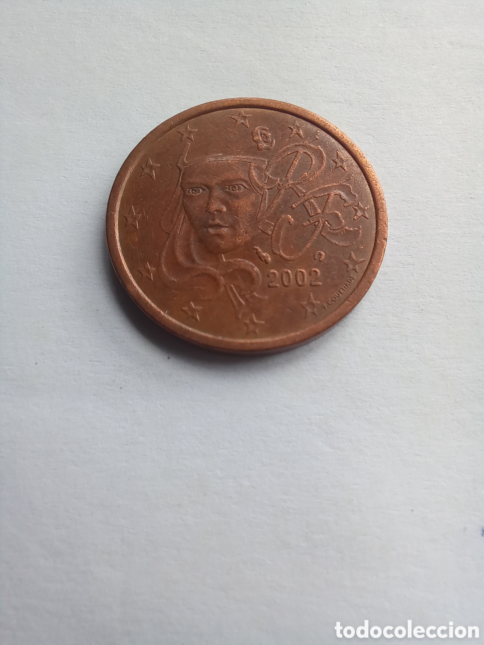 Euros: MONEDA 5 C&Eacute;NTIMOS DE EURO FRANCIA - A&Ntilde;O 2002 (C&Eacute;RES)