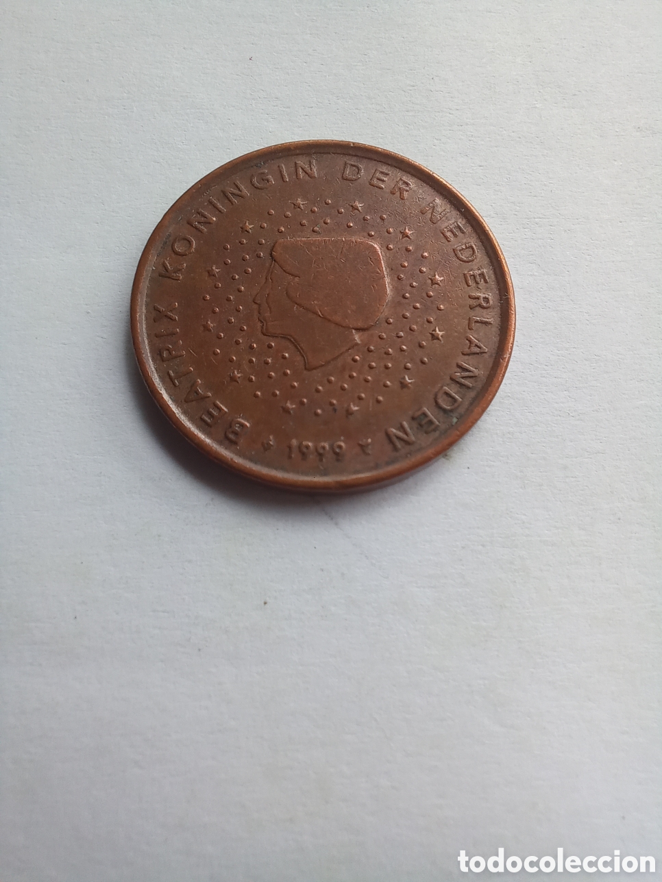 Euros: MONEDA 5 C&Eacute;NTIMOS DE EURO HOLANDA - A&Ntilde;O 1999 (REINA BEATRIZ)