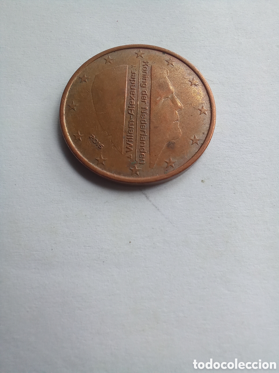 Euros: MONEDA 5 C&Eacute;NTIMOS DE EURO HOLANDA - A&Ntilde;O 2015 (REY GUILLERMO ALEJANDRO)