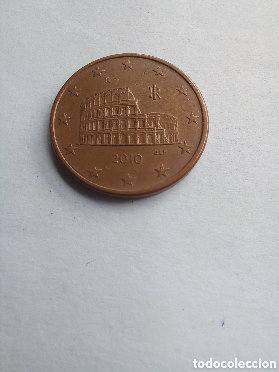 Euros: MONEDA 5 C&Eacute;NTIMOS DE EURO ITALIA - A&Ntilde;O 2010 (COLISEO ROMANO)
