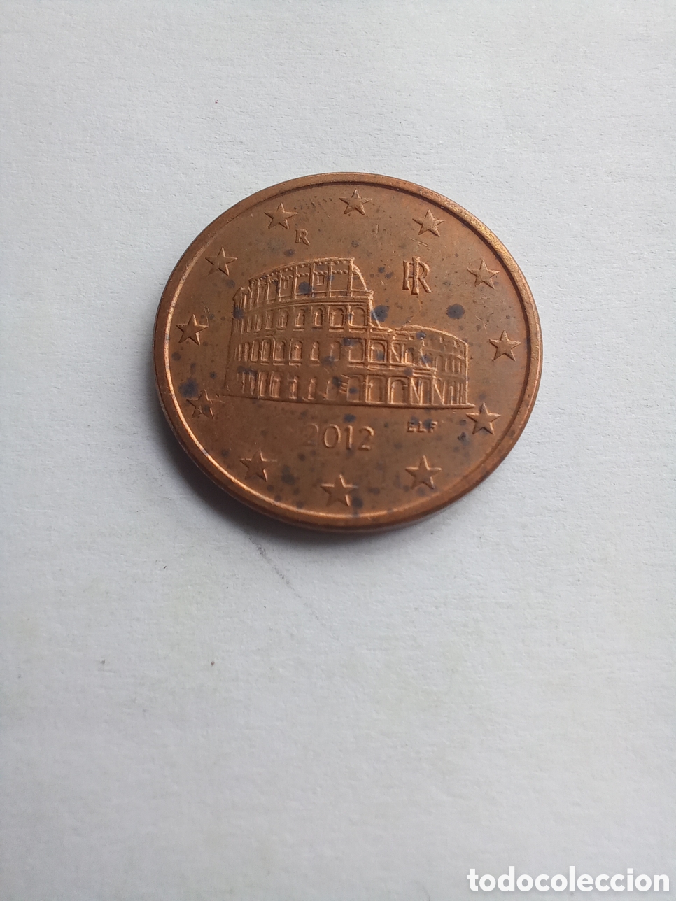 Euros: MONEDA 5 C&Eacute;NTIMOS DE EURO ITALIA - A&Ntilde;O 2012 (COLISEO ROMANO)