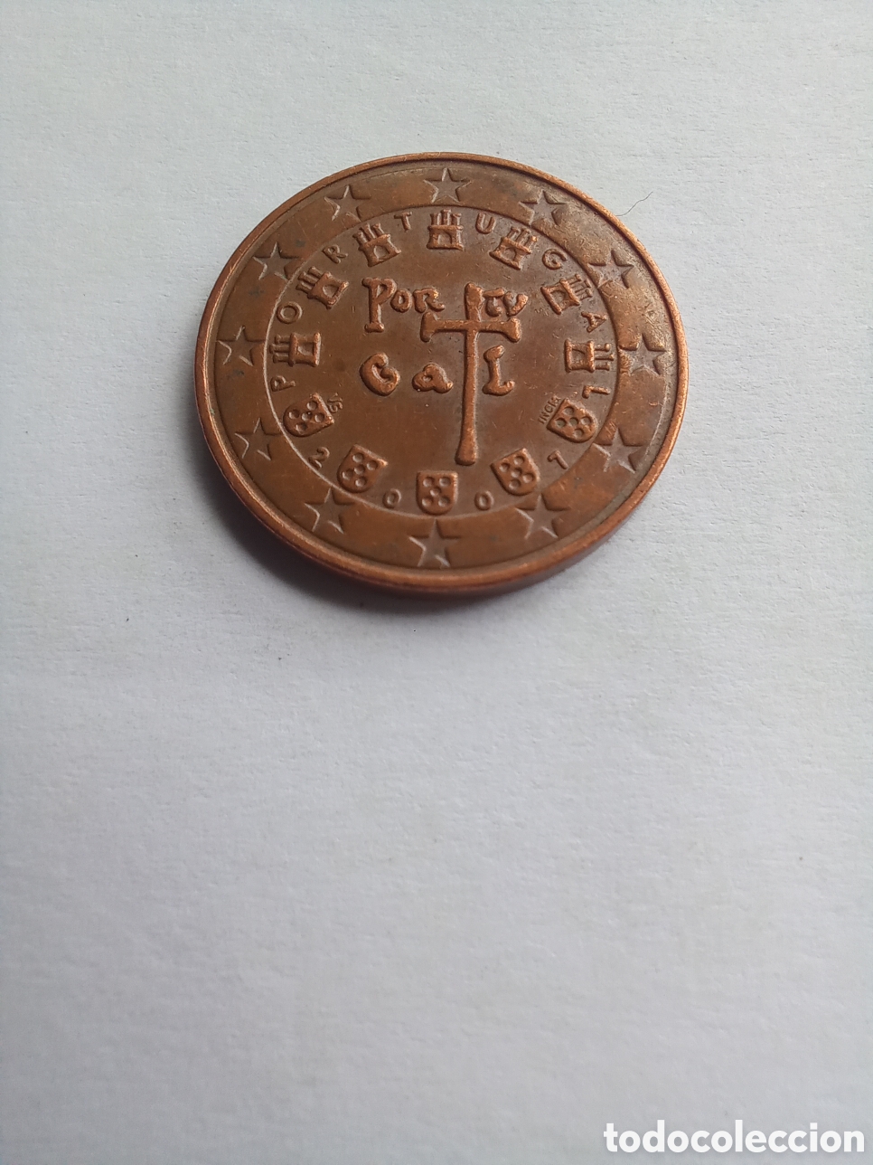 Euros: MONEDA 5 C&Eacute;NTIMOS DE EURO PORTUGAL - A&Ntilde;O 2007 (ANAGRAMA REAL)