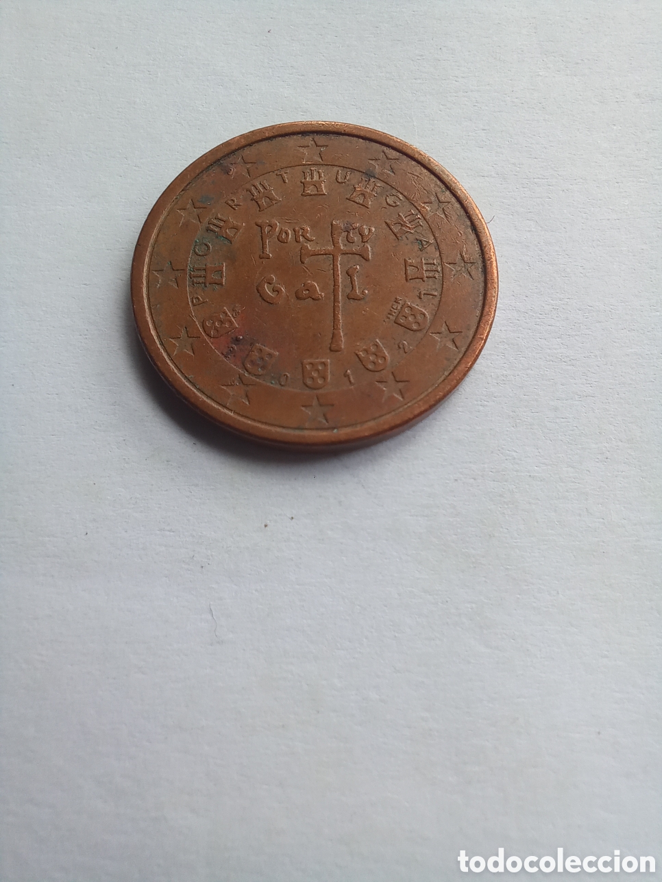 Euros: MONEDA 5 C&Eacute;NTIMOS DE EURO PORTUGAL - A&Ntilde;O 2012 (ANAGRAMA REAL)