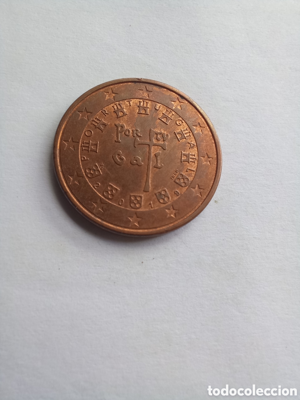 Euros: MONEDA 5 C&Eacute;NTIMOS DE EURO PORTUGAL - A&Ntilde;O 2019 (ANAGRAMA REAL)