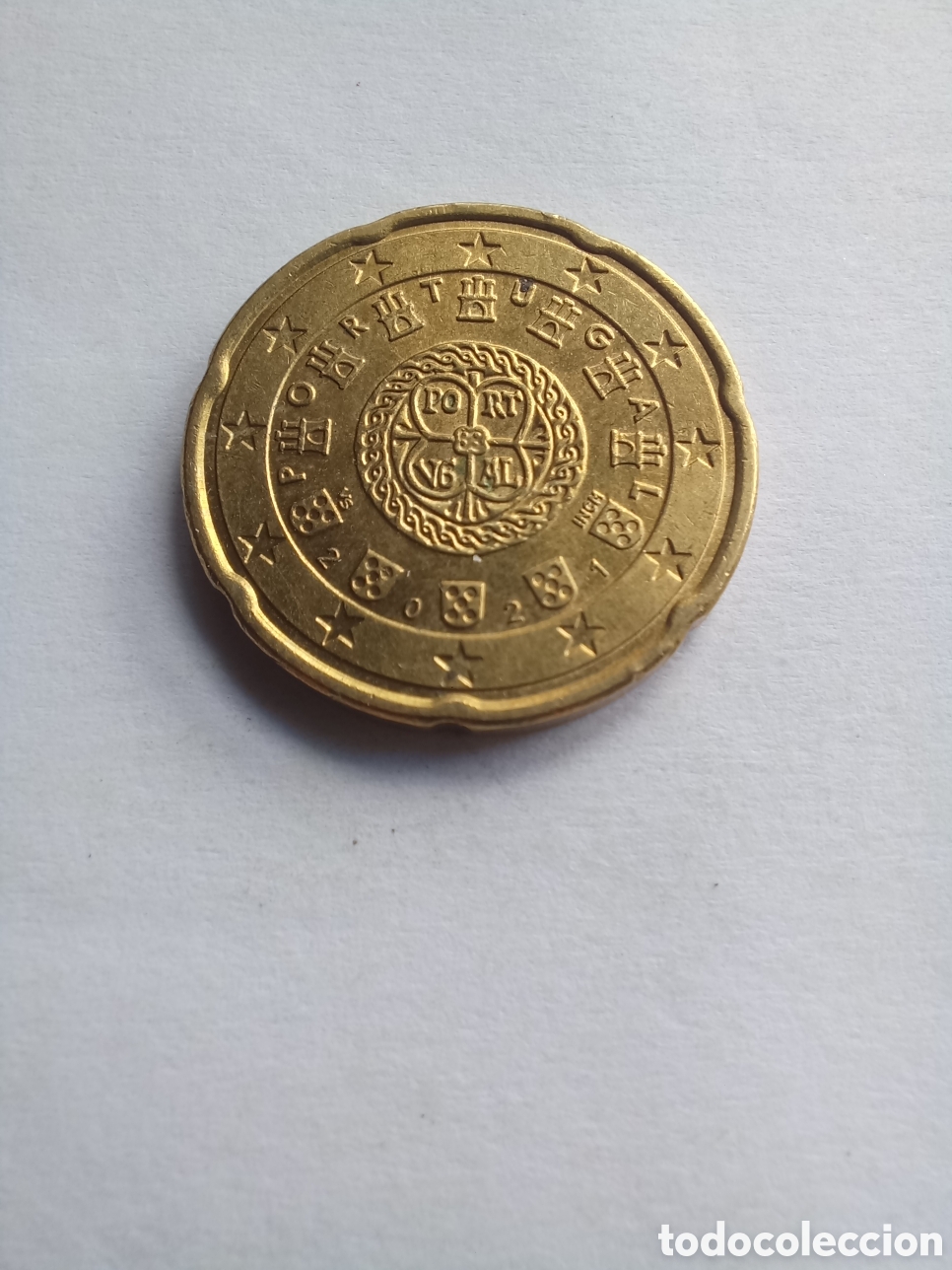 Euros: MONEDA 20 C&Eacute;NTIMOS DE EURO PORTUGAL - A&Ntilde;O 2021 (ANAGRAMA REAL)
