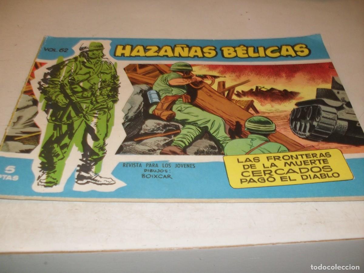 Euros: HAZA&Ntilde;AS BELICAS,S.AZUL,N&ordm;62,LAS FRONTERAS,Y 2 AVENTURAS MAS,DE 370.TORAY,1957