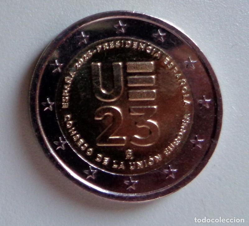 Euros: Moneda 2 euros 2023 Presidencia Espa&ntilde;ola del Consejo de la UE Espa&ntilde;a S/C