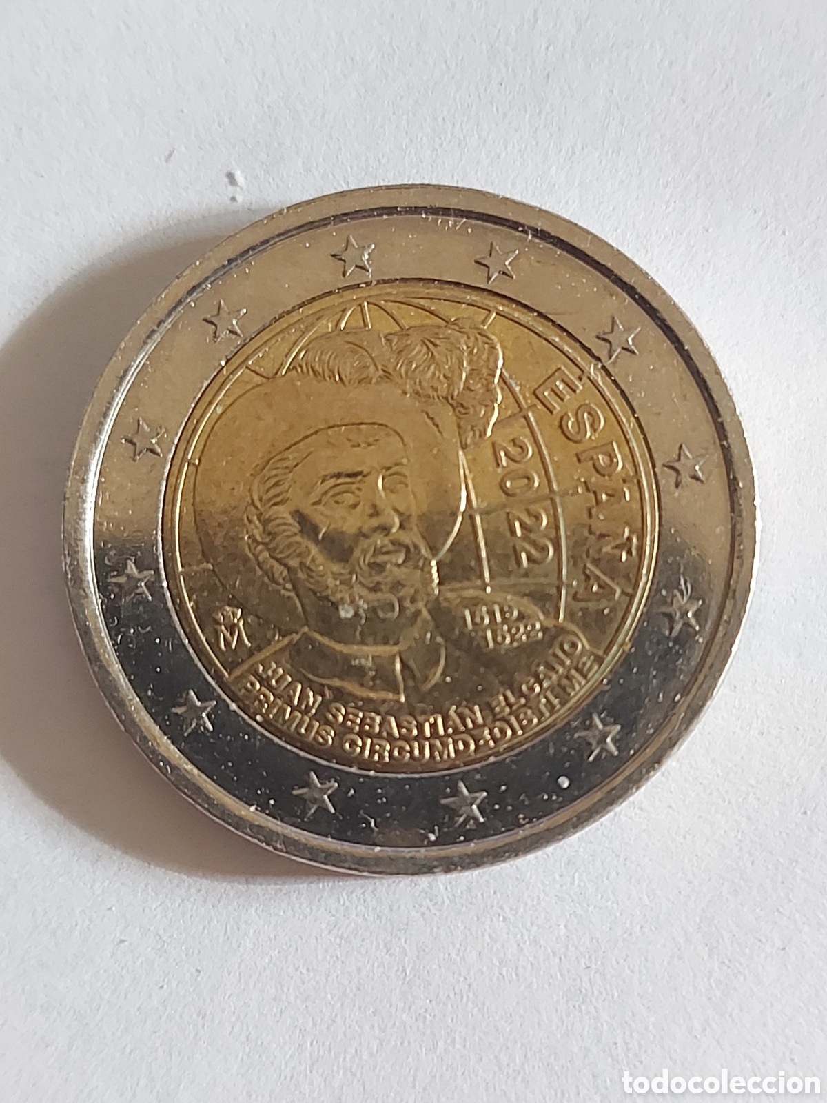 Euros: MONEDA ESPA&Ntilde;A 2 EURO 2022 CONM 500 ANIV PRIMERA CIRCUNNAVEGACION DE LA TIERRA.ELCANO