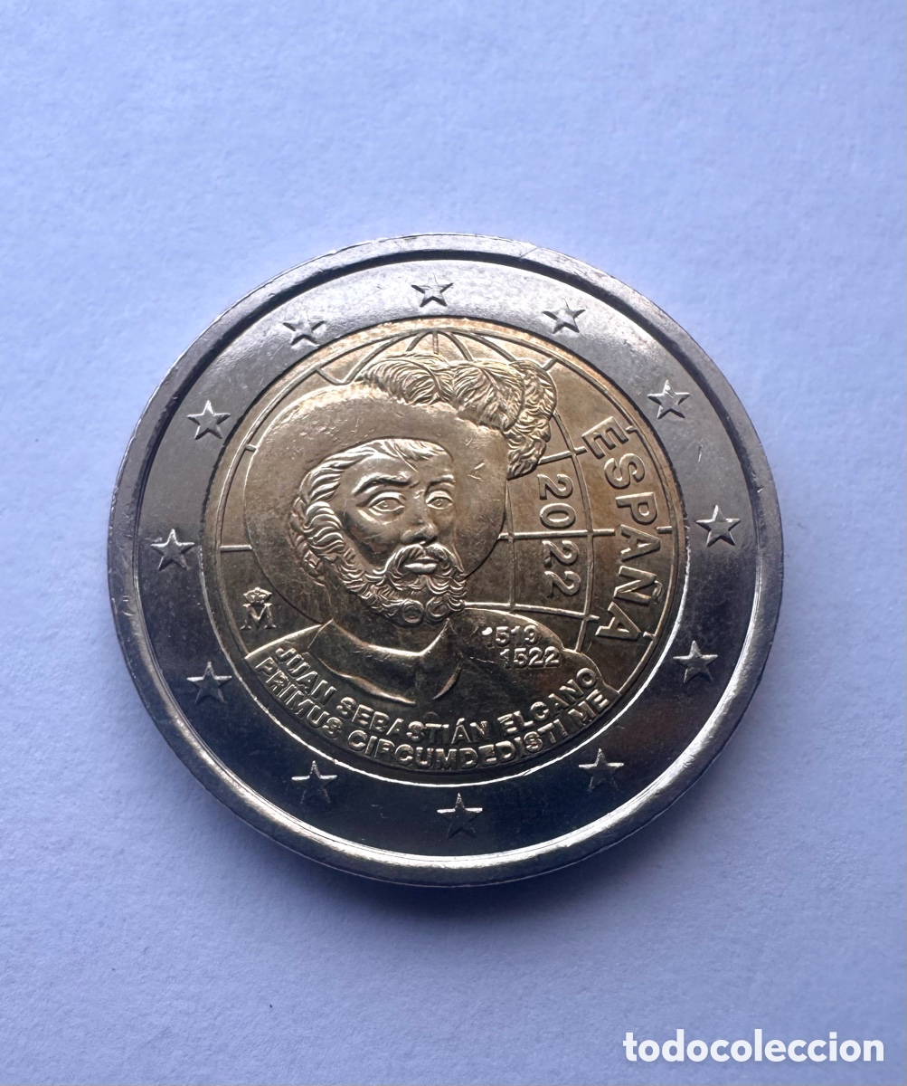Euros: Moneda 2 euros Espa&ntilde;a 2022 Elcano