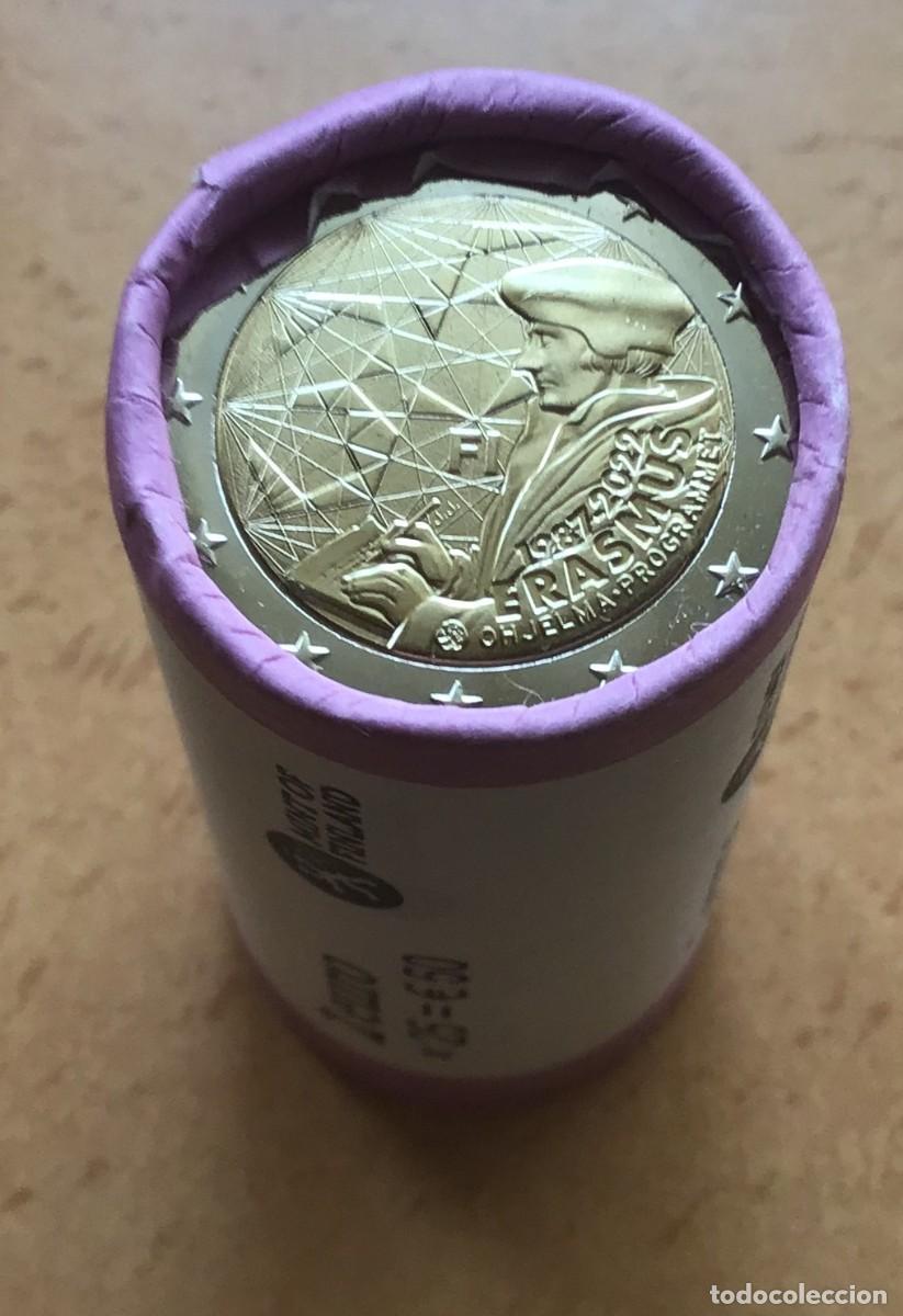 Euros: 2 euros conmemorativos de Finlandia. Programa Erasmus. A&ntilde;o 2022. Sin circular