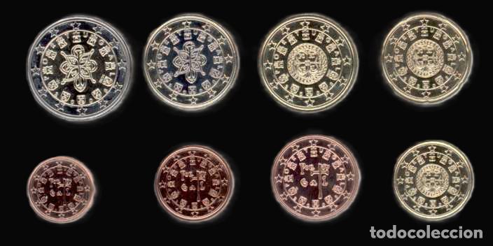 Euros: Portugal all 8 coins 2008 Uncirculated UNC