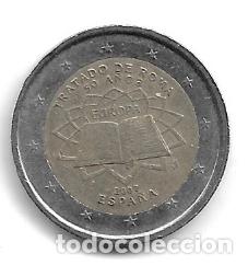 Euros: ESPA&Ntilde;A 2007. MONEDA 2 &euro; CONMEMORATIVA DEL TRATADO DE ROMA (TDR). CIRCULADA.