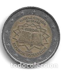 Euros: AUSTRIA 2007. MONEDA 2 &euro; CONMEMORATIVA DEL TRATADO DE ROMA (TDR). CIRCULADA.