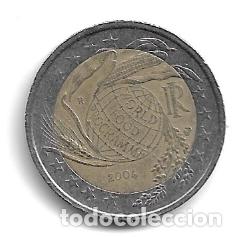 Euros: ITALIA 2004. MONEDA DE 2 &euro; CONMEMORATIVA DEL 50&ordm; ANIVERSARIO DEL PROGRAMA ALIMENTOS. CIRCULADA.