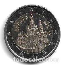 Euros: ESPA&Ntilde;A 2012. MONEDA DE 2 &euro; CONMEMORATIVA DE LA CATEDRAL DE BURGOS. CIRCULADA.