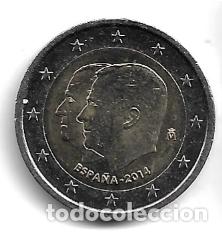Euros: ESPA&Ntilde;A 2014. MONEDA DE 2 &euro; CONMEMORATIVA DEL CAMBIO DE TRONO. CIRCULADA.