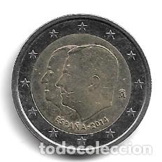 Euros: ESPA&Ntilde;A 2014. MONEDA DE 2 &euro; CONMEMORATIVA DEL CAMBIO DE TRONO. CIRCULADA.