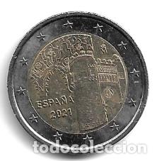 Euros: ESPA&Ntilde;A 2021. MONEDA DE 2 &euro; CONMEMORATIVA DE LA CIUDAD DE TOLEDO. CIRCULADA.