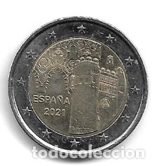 Euros: ESPA&Ntilde;A 2021. MONEDA DE 2 &euro; CONMEMORATIVA DE LA CIUDAD DE TOLEDO. CIRCULADA.