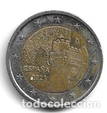 Euros: ESPA&Ntilde;A 2021. MONEDA DE 2 &euro; CONMEMORATIVA DE LA CIUDAD DE TOLEDO. CIRCULADA.