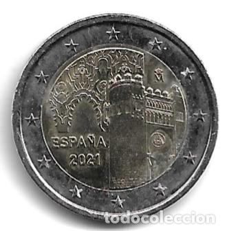Euros: ESPA&Ntilde;A 2021. MONEDA DE 2 &euro; CONMEMORATIVA DE LA CIUDAD DE TOLEDO. CIRCULADA.