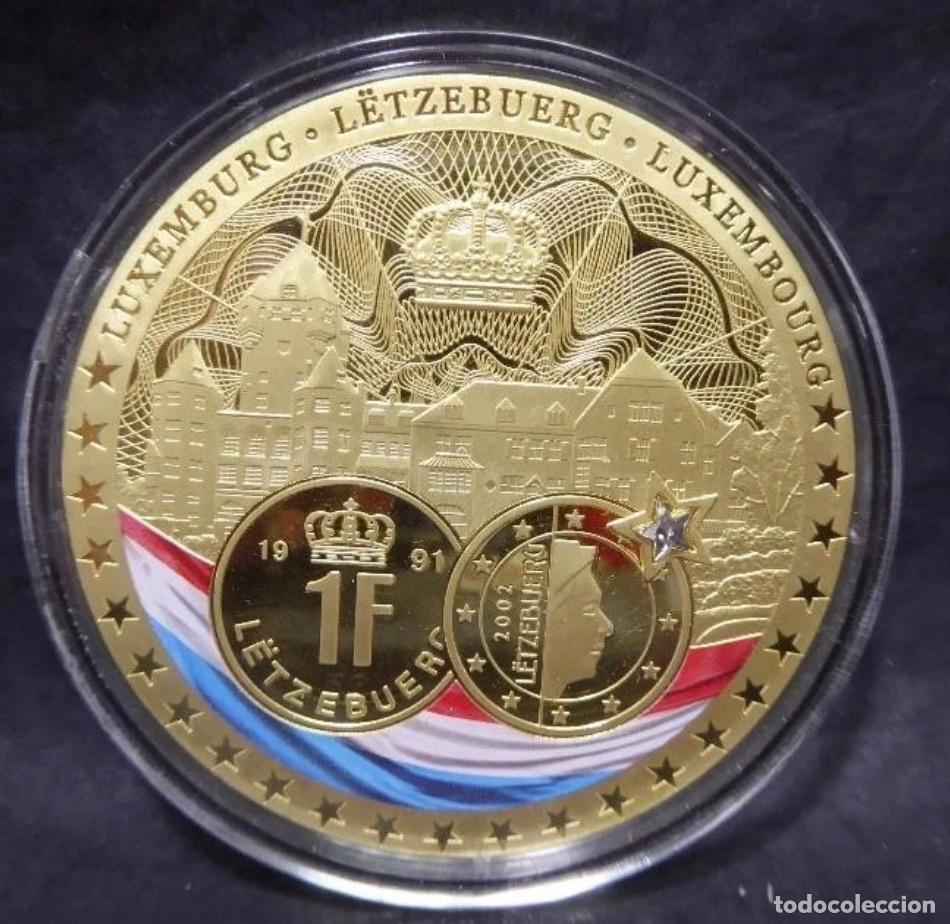 Euros: Medalla Conmemorativa &ldquo;20 A&ntilde;os del Euro&rdquo; &ndash; Luxemburgo 2018 Proof | Swarovski | Edici&oacute;n Limitada 9.99
