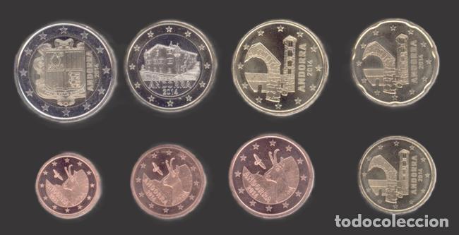 Euros: Andorra all 8 coins 2014 Unicrculated UNC - Foto 1