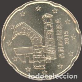 Euros: Andorra 20 Cent 2015 Unicrculated UNC
