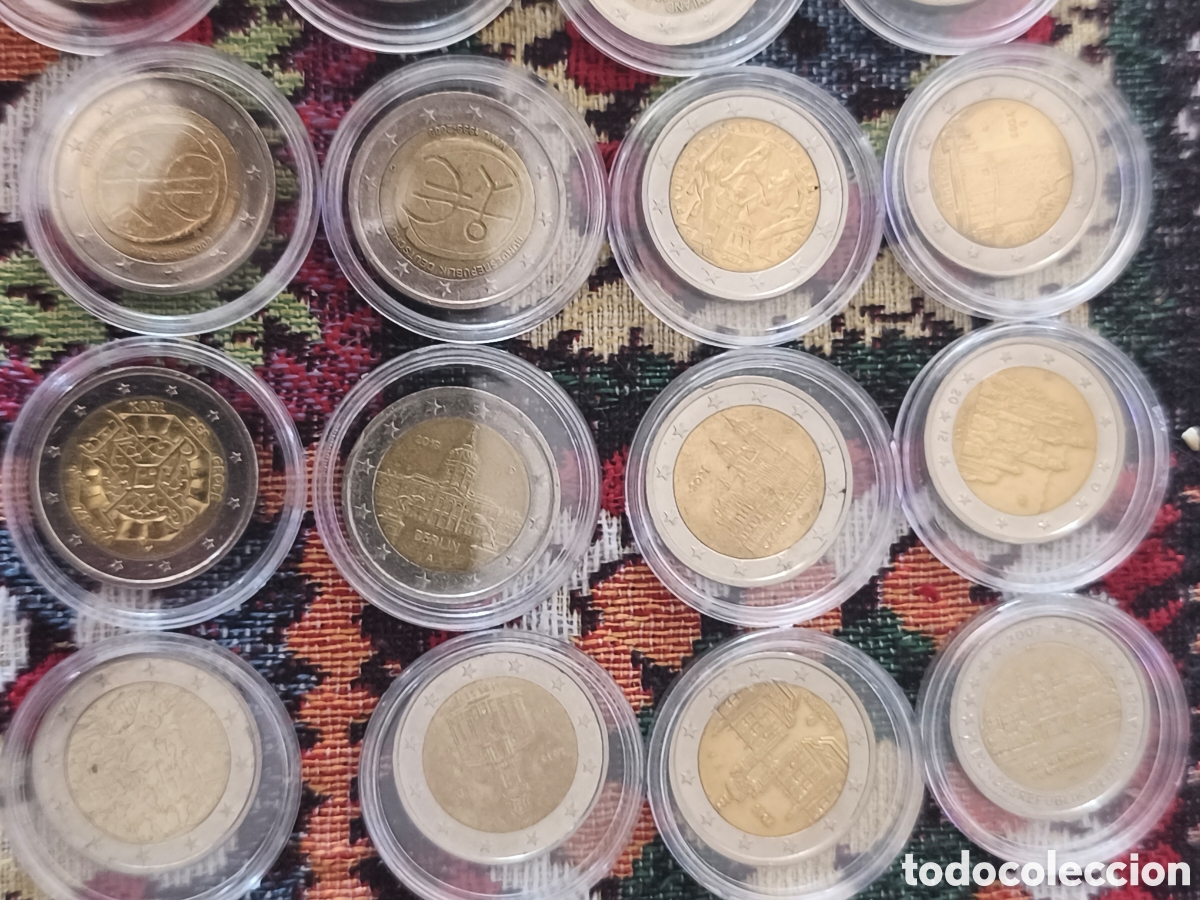 Euros: Monedas de dos euros con c&aacute;psula - Foto 1