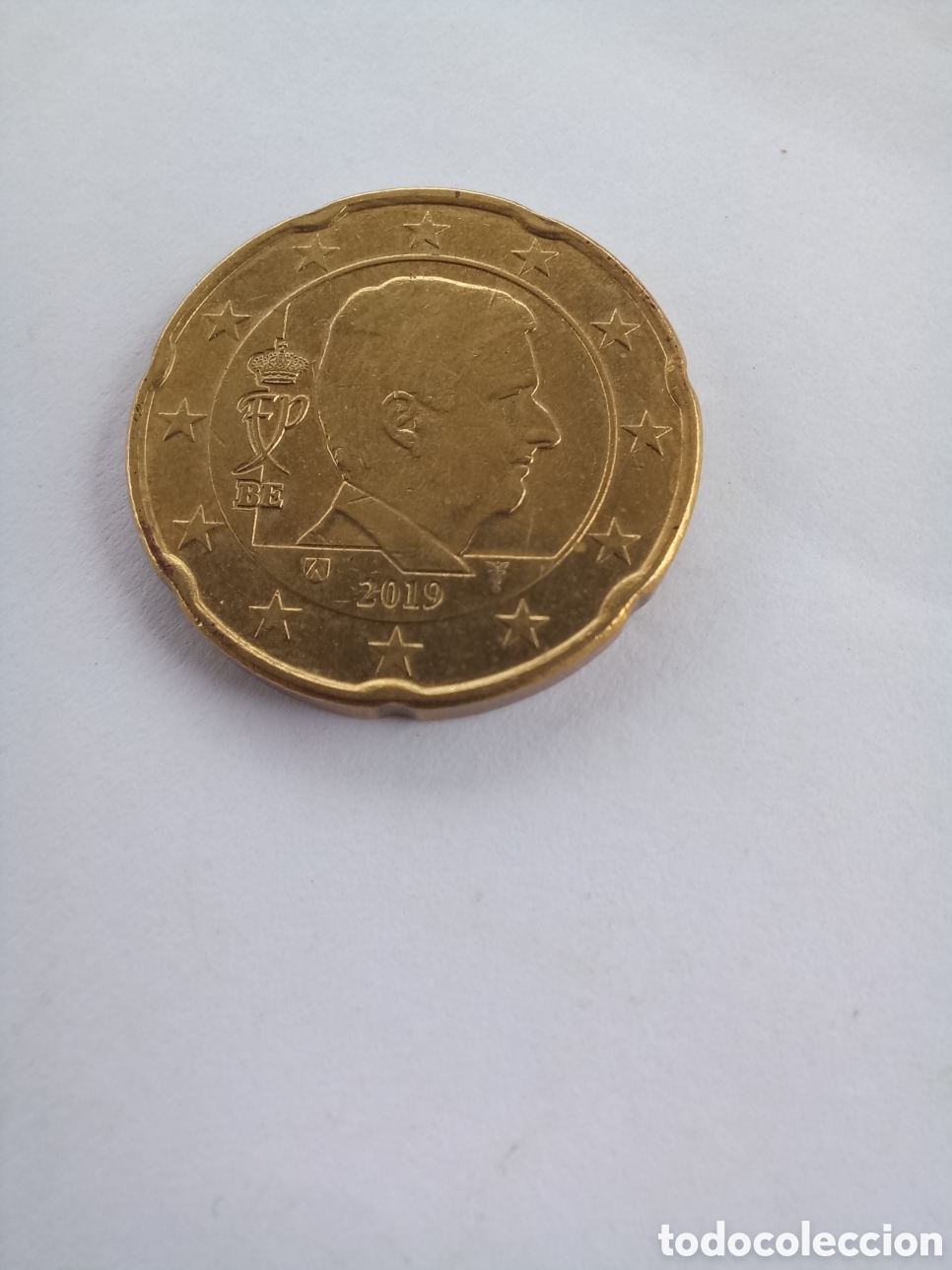 Euros: MONEDA 20 C&Eacute;NTIMOS DE EURO B&Eacute;LGICA - A&Ntilde;O 2019 (REY FELIPE DE B&Eacute;LGICA)