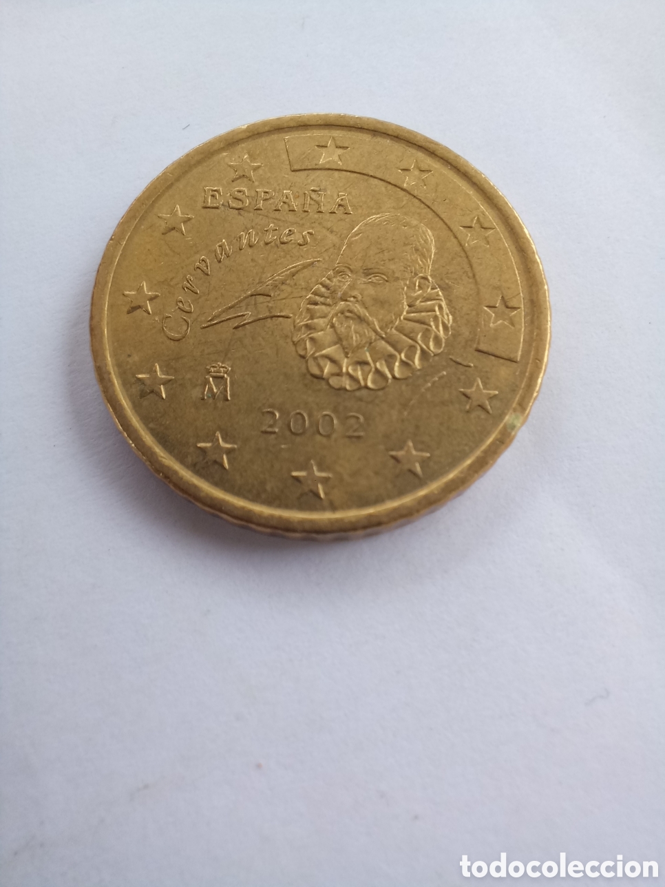 Euros: MONEDA 50 C&Eacute;NTIMOS DE EURO ESPA&Ntilde;A - A&Ntilde;O 2002 (MIGUEL DE CERVANTES)